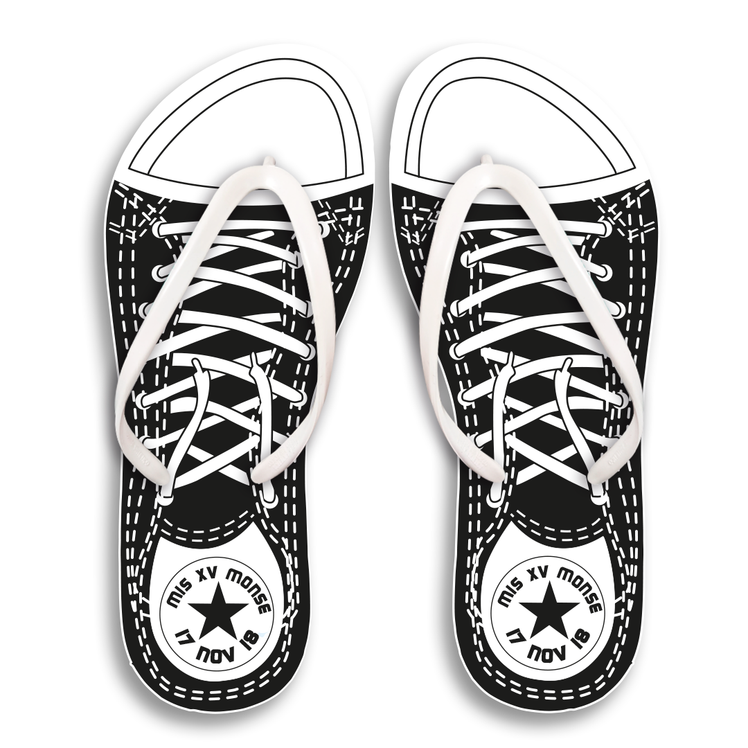 Quinceañera Flip Flops. Sandalias de Quince años, Flip Flops Party