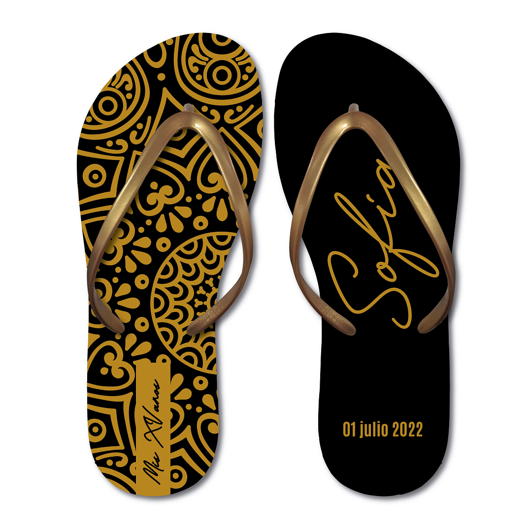 Quinceañera Flip Flops. Sandalias de Quince años, Flip Flops Party