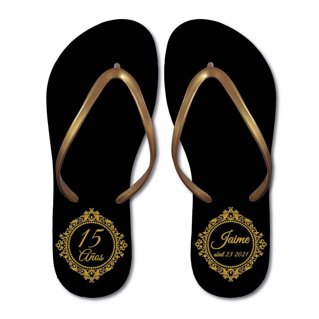 Quinceañera Flip Flops. Sandalias de Quince años, Flip Flops Party
