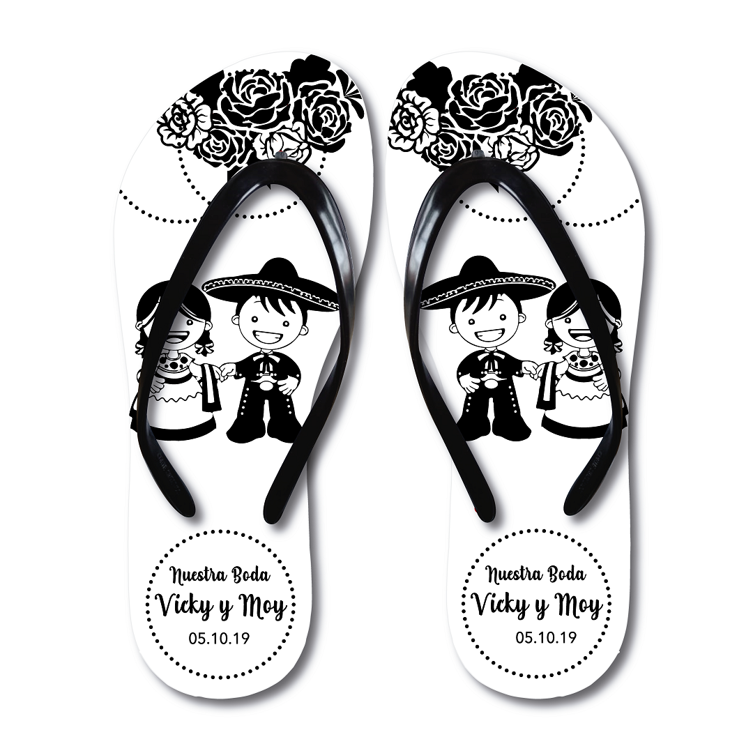 Quinceañera Flip Flops. Sandalias de Quince años, Flip Flops Party