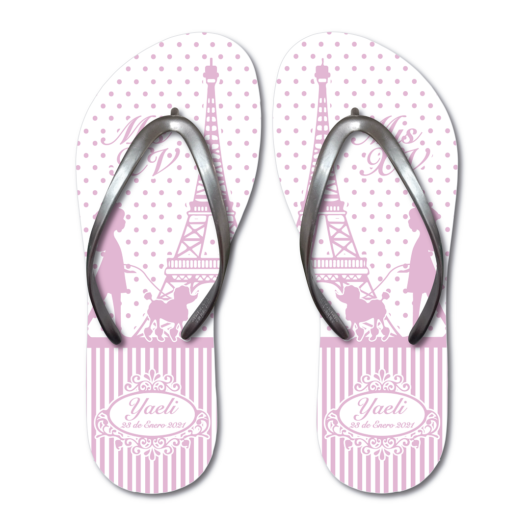 Quinceañera Flip Flops. Sandalias de Quince años, Flip Flops Party